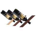 support bouteilles bois naturel moderne bouteille vin verre texture bois japonais