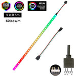 ruban led flexible 5v 30leds 60leds ip30 ip65 waterproof rouge vert bleu violet techno