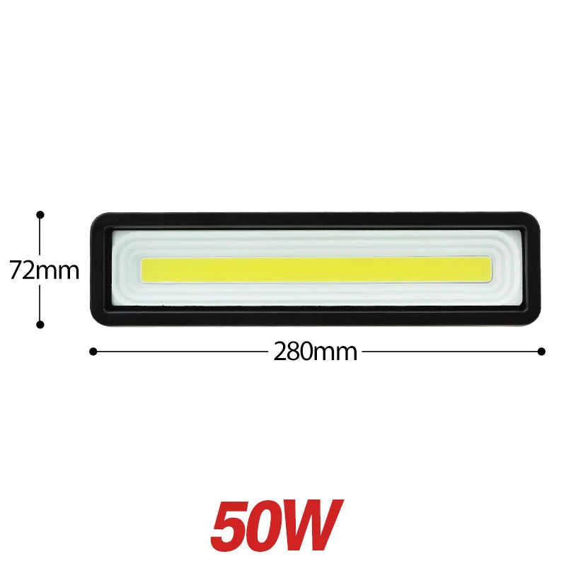 projecteur led moderne 50w noir blanc ip67 cool warm white clipsextérieur
