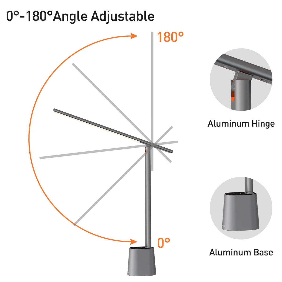 lampe moderne led réglable 3000k 6000k sans ombre angle inclinable minimaliste