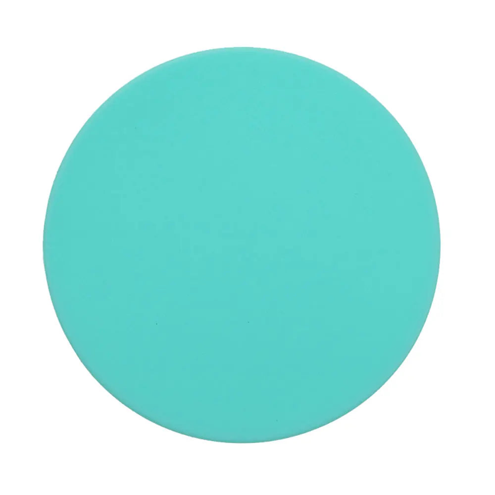 coasters silicone unicolore rose orange vert bleu noir gris blanc modernes imperméables