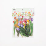 autocollants fleurs séchées diverses couleurs naturelles artisanal scrapbooking matériel décoration 40 pièces