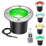 éclairage led imperméable ip65 rgb noir argenté moderne télécommande extérieur vacances