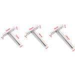 pinces mèches acier inoxydable modernes 120mm 96mm 70mm 14mmOpaque lisses argentées