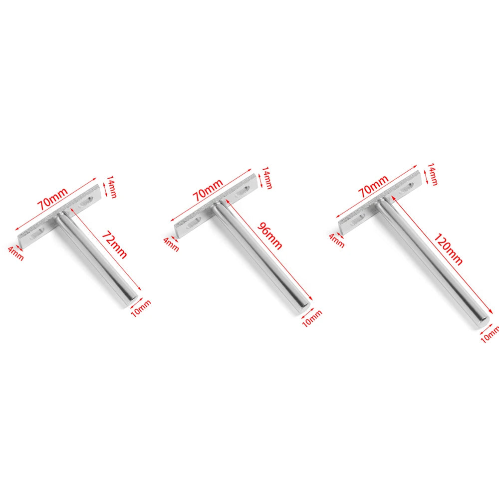 pinces mèches acier inoxydable modernes 120mm 96mm 70mm 14mmOpaque lisses argentées