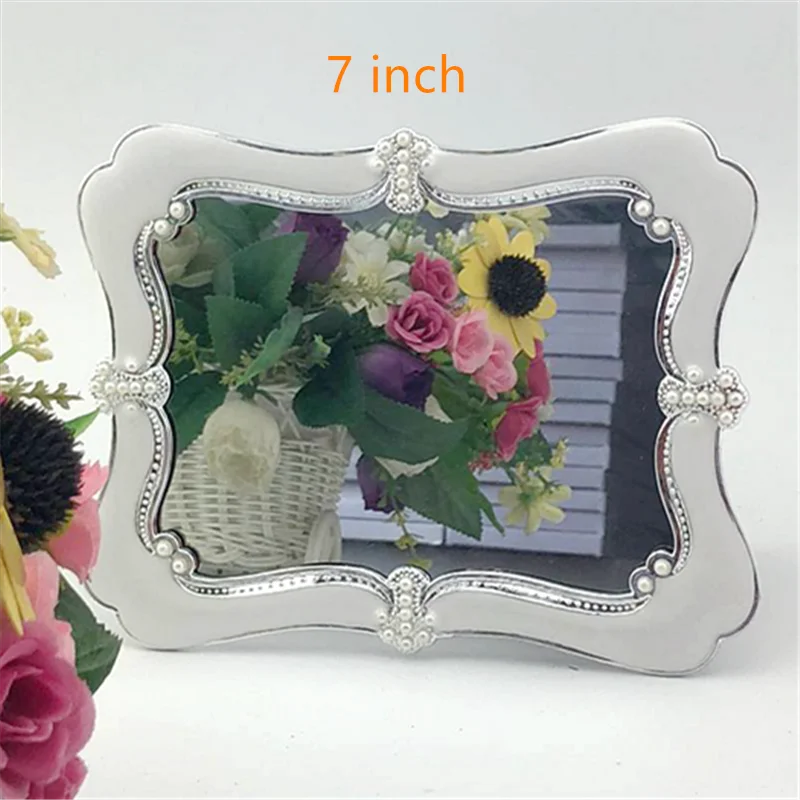 miroirs photo décoratifs baroques vintage élégants fleurs artificielles posable salon chambre