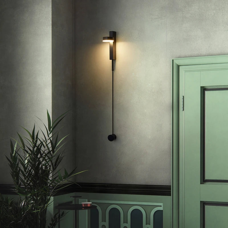 lampe murale ajustable moderne noir doré gris vert éclairage quotidien chambre salon salle manger