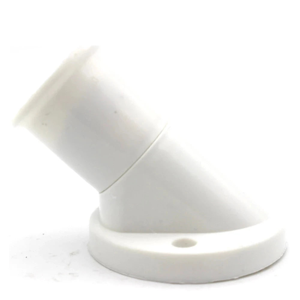 support lampe blanc angle métal douille led économique base mur fixe