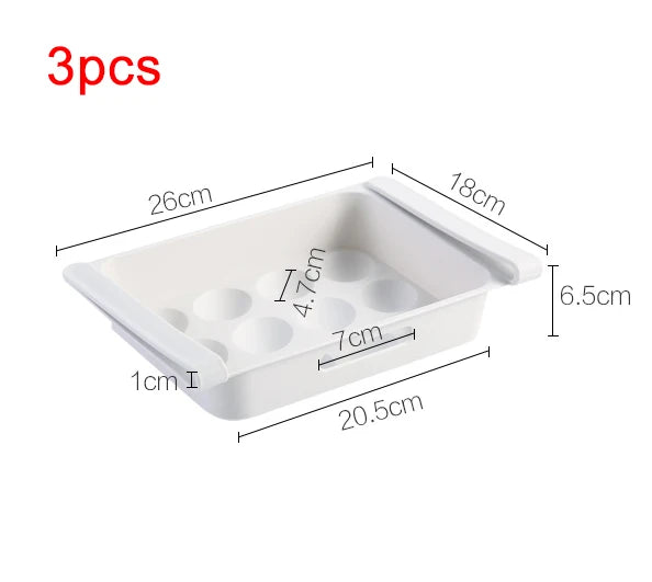 paniers rangement réfrigérateur blanc perforés moderne adhésif pratique kitchen organizer kitchen accessories
