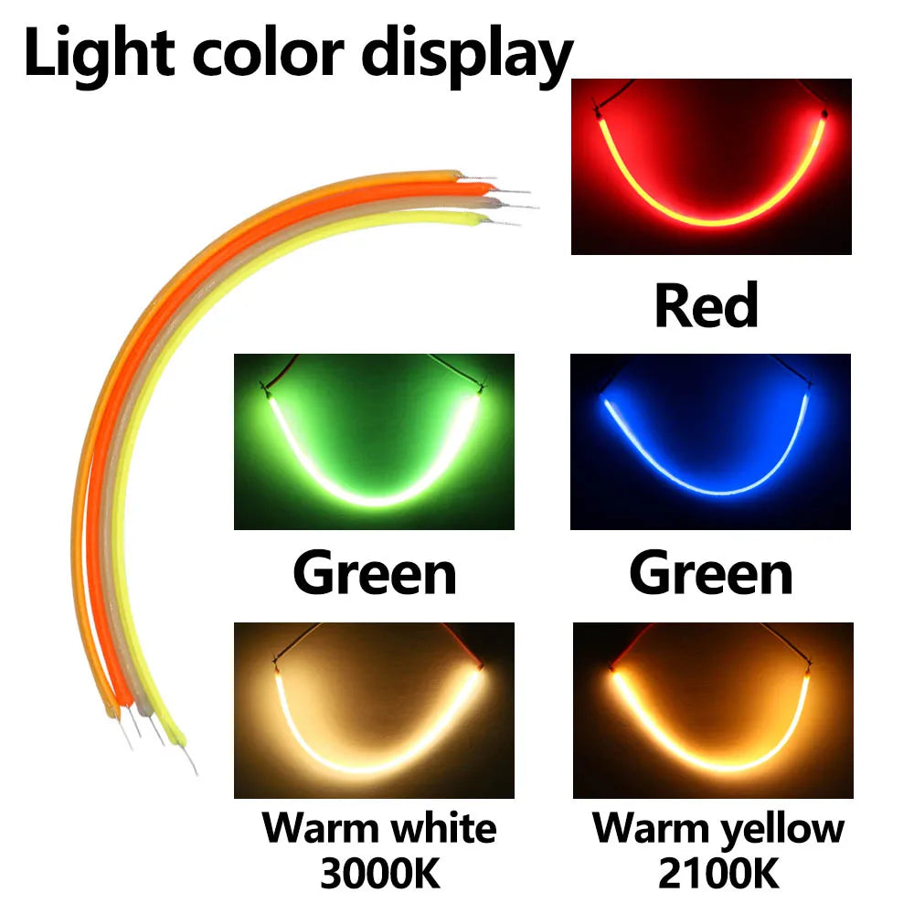 décoration led flexible 130mm jaune rouge vert bleu blanc moderne minimaliste