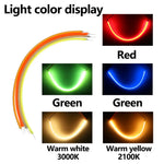 décoration led flexible 130mm jaune rouge vert bleu blanc moderne minimaliste