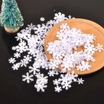 feutre flocons neige blanc non tissé scrapbooking décoration artisanat bricolage fêtes noël appliques 10