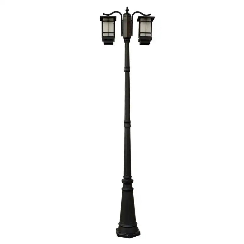 lampe rue industrielle moderne ip65 led noir texture métallique classiqueextérieur éclairage public autonomefluxe lumineux