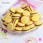 décoration noël macarons résine couleurs vert rose jaune classique artificiels 13x23mm non comestible