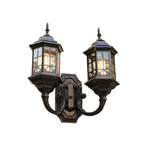applique murale or noir ornements dorés verre translucide classique vintage éclairage chambre entrée étude