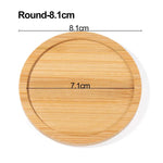 plateau bambou minimaliste plateaux carrés ronds rectangles succulentes cache plante moderne