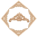 appliques decoratives bois floral sculptees baroques naturelles decoration murale farmhouse classic