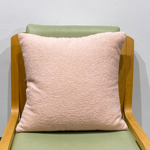 coussin peluche bouclée décoration salon canapé moderne housse oreiller confortable intérieur maison chic