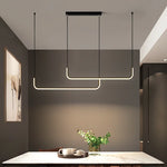 Lampe suspendue moderne minimaliste noir doré brillante 249 2000 lumens 21 42W