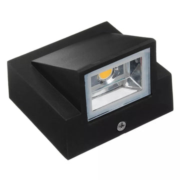 applique murale led impermeable exterieur jardin veranda 5w 10w noir geometrique contemporain
