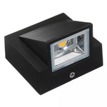 applique murale led impermeable exterieur jardin veranda 5w 10w noir geometrique contemporain