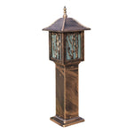 lanterne jardin noire bronze bambou doré ip65 étanche led 80cm classique orientalextérieur