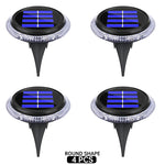 Lampe solaire extérieure 8LED moderne imperméable ip65 noir bleu blanc jardin decoration led tranche