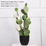 plantes artificielles vertes points dorés moderne décoration extérieure pot noir arrangement fleuri cactus succulente