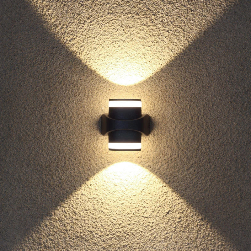applique murale led moderne noir blanc spirale contemporaine fixations lumière chaude 6w