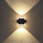 applique murale led moderne noir blanc spirale contemporaine fixations lumière chaude 6w