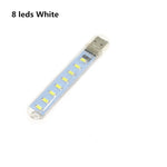 lampe led rechargeable 10 leds blanc moderne flexo usb portable camping