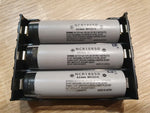 boîte rangement batterie 18650 noir pratique 7.9cm 2.1cm 7.7cm slot
