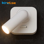 applique murale moderne blanc noir rond carré vis fixation mur 3w led 220v 110v