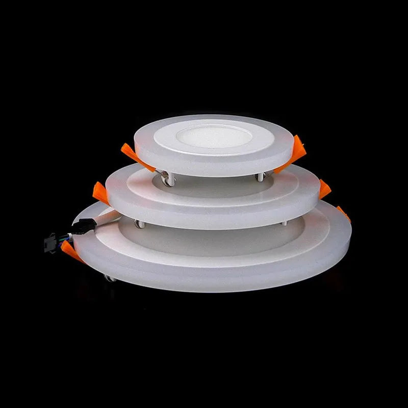 Spot LED moderne 6W 9W 16W 24W rond carré blanc bleu vis câble
