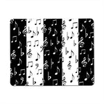 tapis souris caoutchouc notes musicales piano noir blanc durable minimaliste moderne