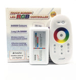 contrôleur led rgb tactile 2.4g wireless intuitive blanc arc ciel moderne certifications ccc cem