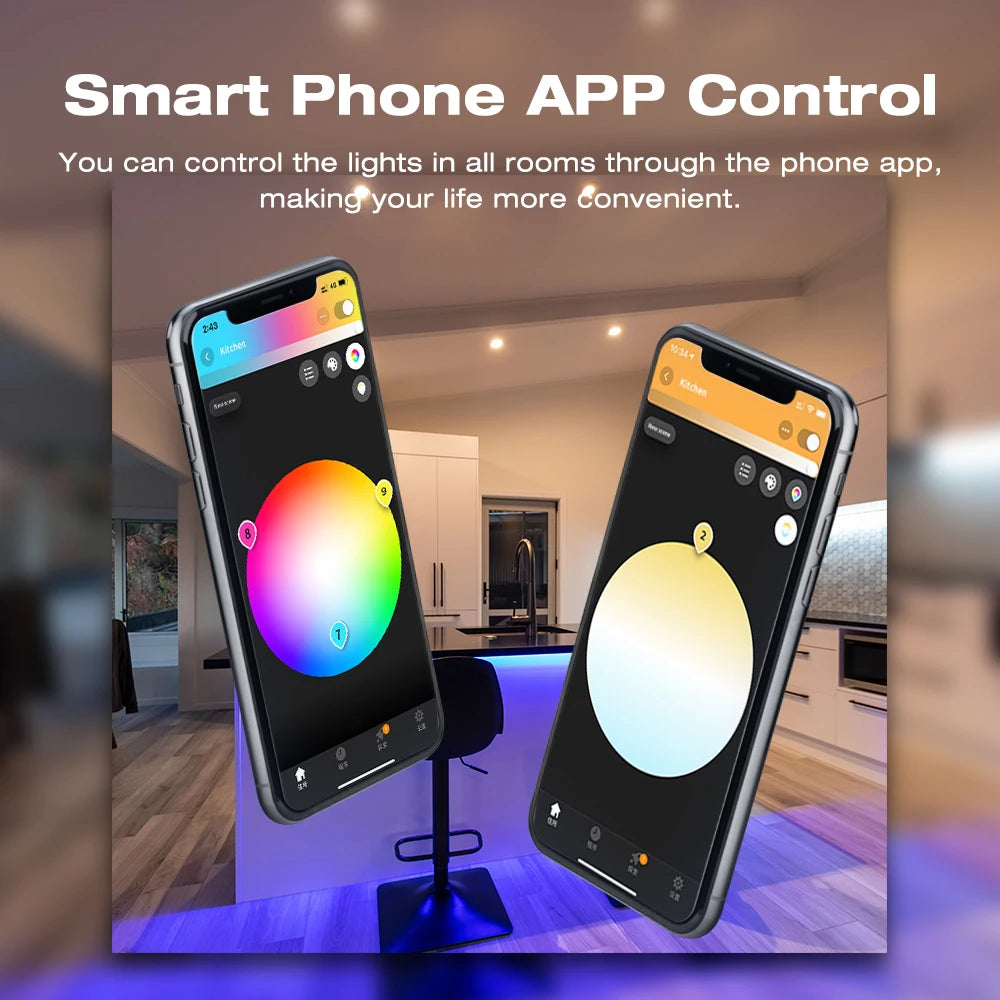contrôleur led rgb cct rgbw rgb cct strip moderne blanc app controle distant 144w