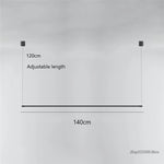 lampe suspendue moderne minimaliste 120cm noir ajustable salon chambre étude