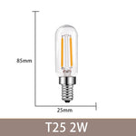 ampoules led filament dorés transparentes e12 e14 4w 6w 2700k 360° modernes 25000h