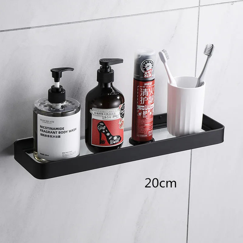 étagères murales modernes vis fixées blanc noir 20cm 50cm variées