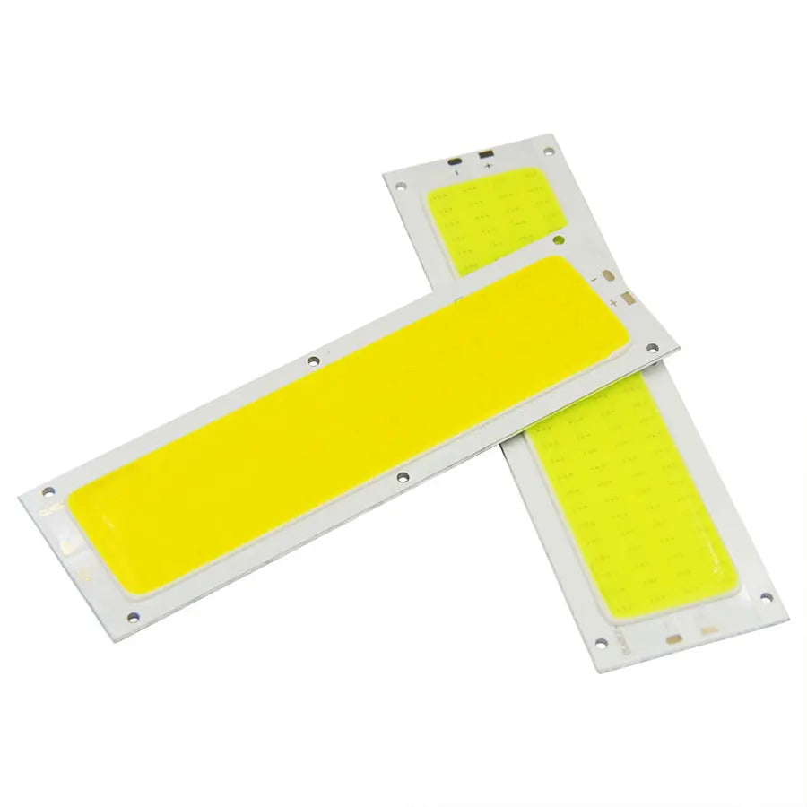 plaque led moderne 120x36mm blanc jaune grille led 12v