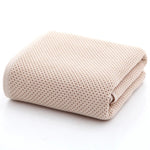 serviettes coton rapides séchage moderne beige rouge gris maille opaqueness