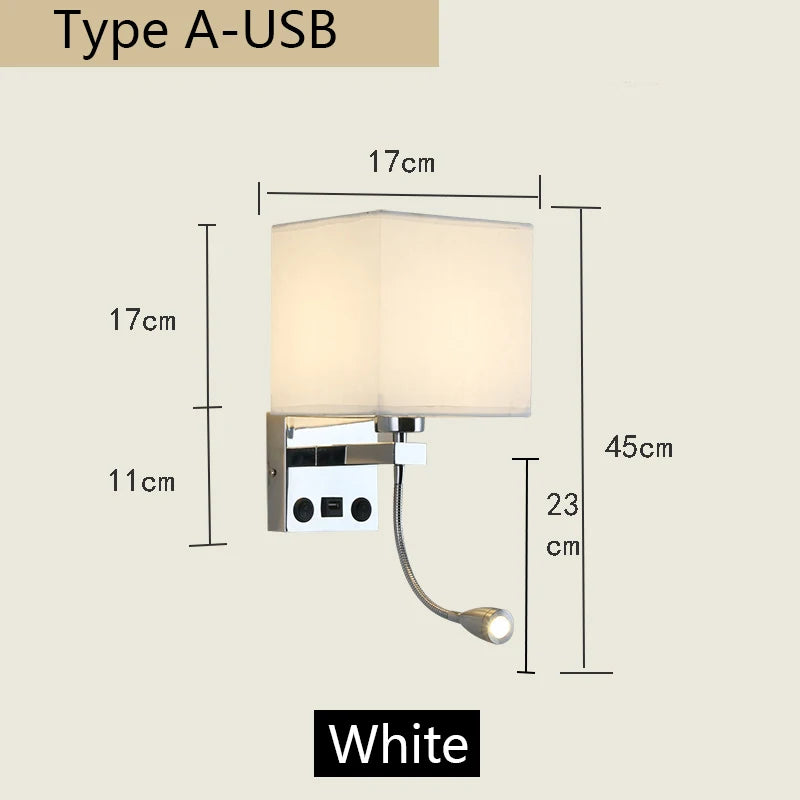 lampe murale moderne toile lin noir beige interrupteur usb 249 2000 lumens chambre cuisine