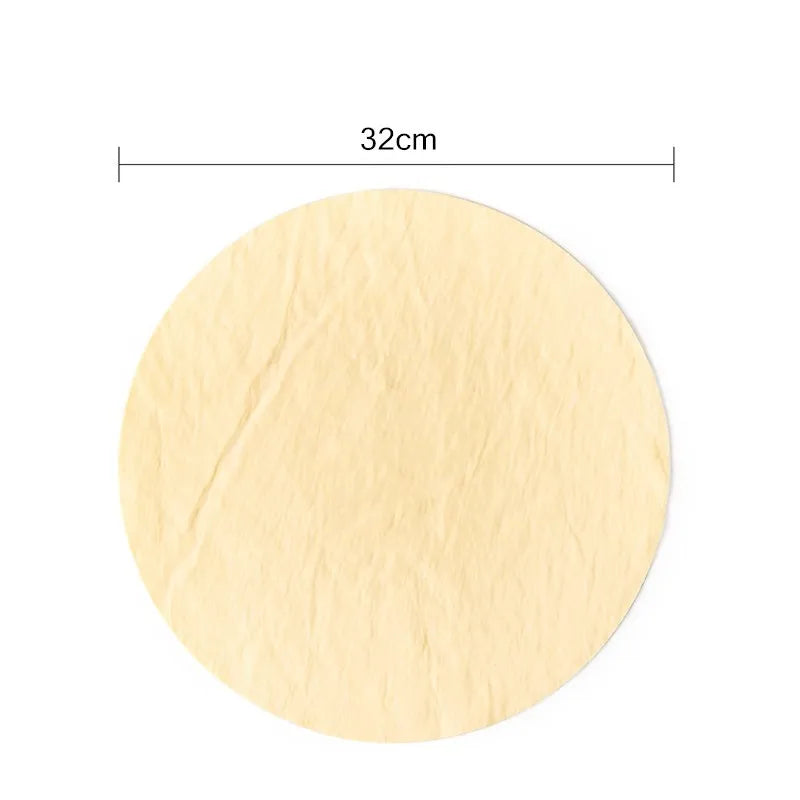 serviette papier beige clair texture légèrement rugueuse simple utilitaire diamètre 32cm