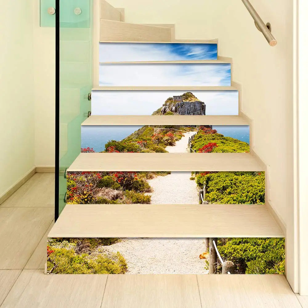 Sticker contremarche escalier moderne PVC