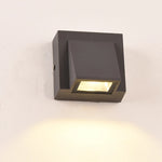 applique murale led moderne blanc noir verre trempé facile éclairage extérieur minimaliste