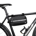 sacoche vélo bleu marine gris étanche bandes réfléchissantes pratique clips compartiment poches sportif