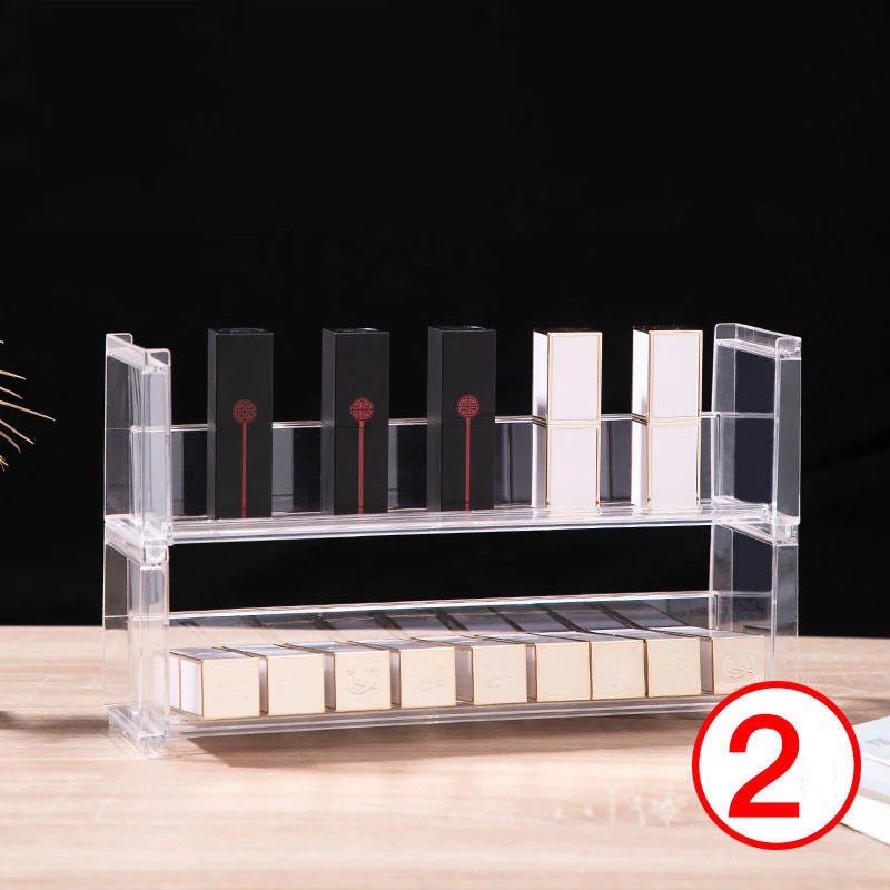étagère acrylique transparente moderne rangement cosmétiques bocaux assaisonnement figurines pop