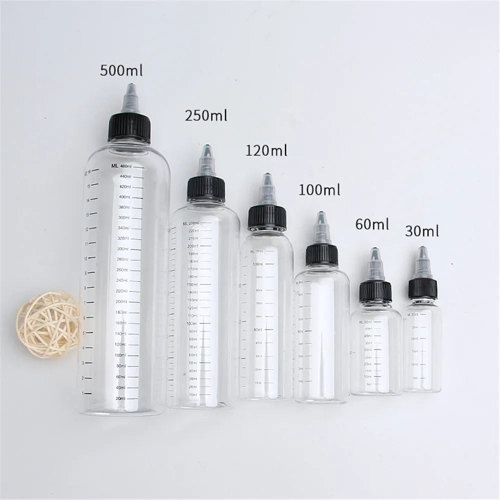 flacons dosser transparents modernes 30ml 60ml 100ml 120ml 250ml respectueux environnement aiguilles capsules