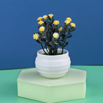 petite plante artificielle aloes pot blanc décoration moderne fleurs fausses vertes